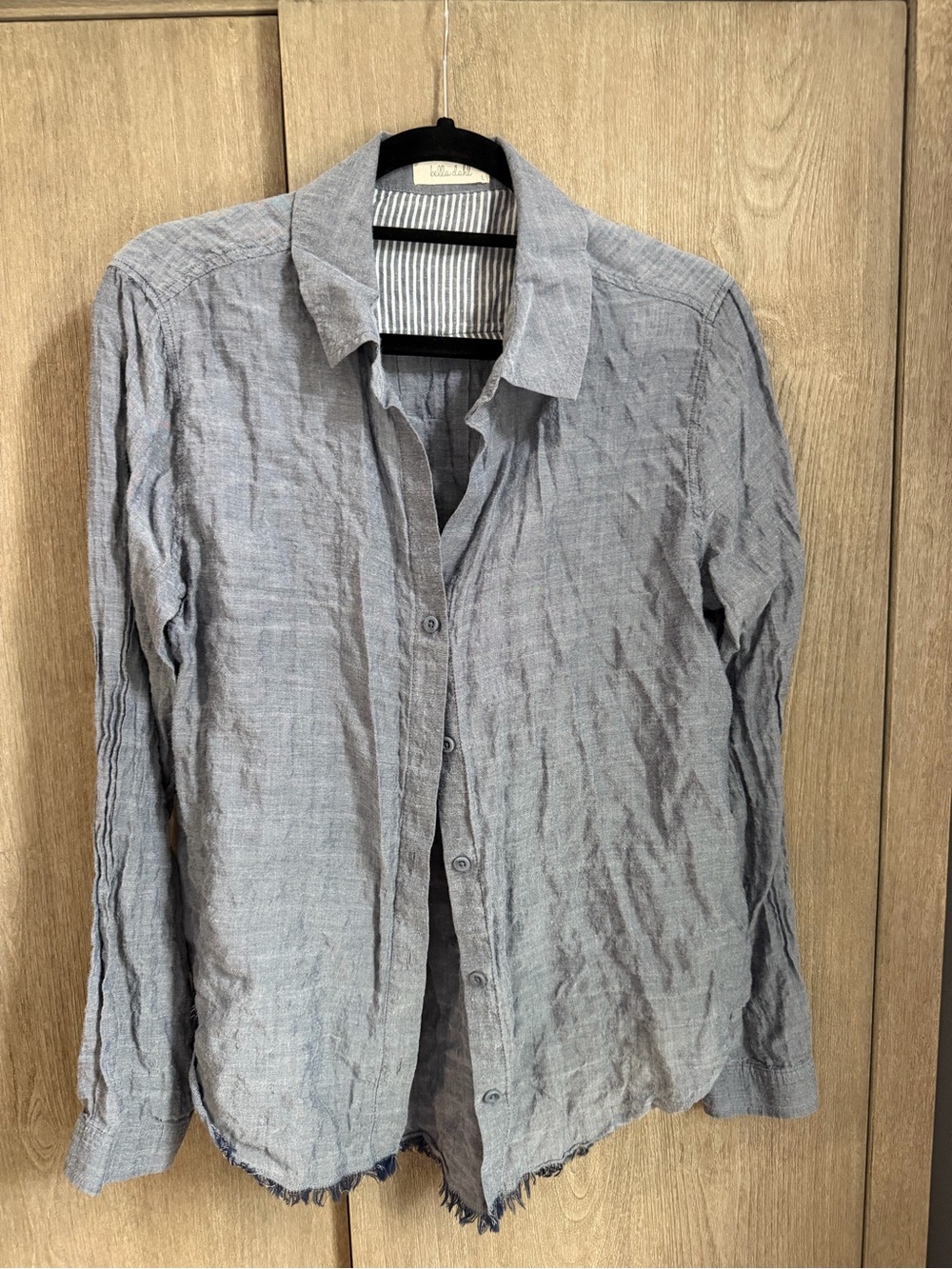 Bella Dahl Lightweight Blue Button-Down Shirt Jacket